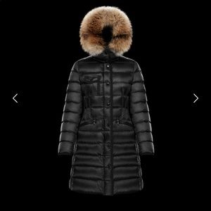 Moncler Black Hemifur Size 0
